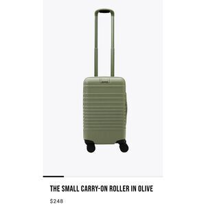 NWT BEIS Small Carry-on Roller in Olive Green: Compact Luggage 5 Star Bestsellin